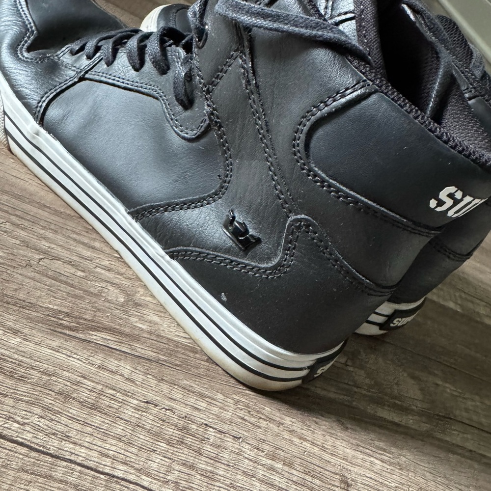 Supra Men's Black Leather Sneakers - Picture 5 of 6